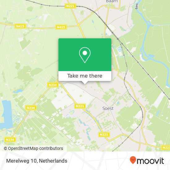 Merelweg 10, 3762 TL Soest map