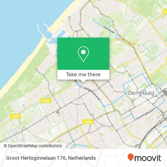 Groot Hertoginnelaan 176, 2517 EV Den Haag map