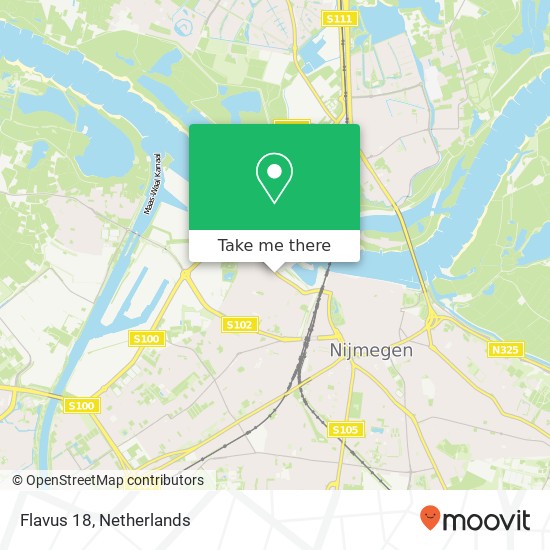 Flavus 18, 6541 LK Nijmegen map