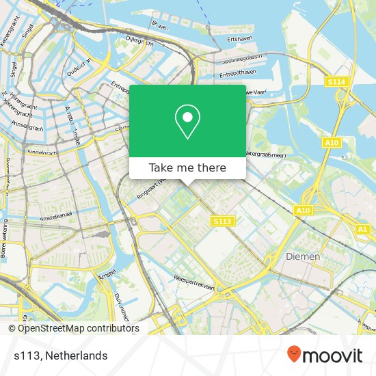 s113, 1098 Amsterdam map
