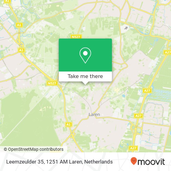 Leemzeulder 35, 1251 AM Laren map