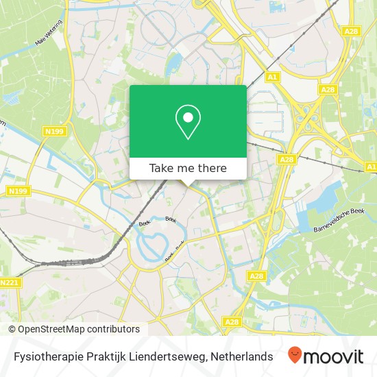 Fysiotherapie Praktijk Liendertseweg, Liendertseweg 63 map