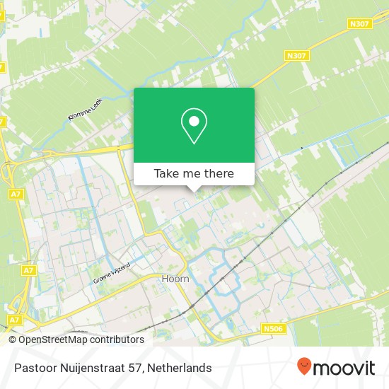 Pastoor Nuijenstraat 57, Pastoor Nuijenstraat 57, 1689 GM Zwaag, Nederland map