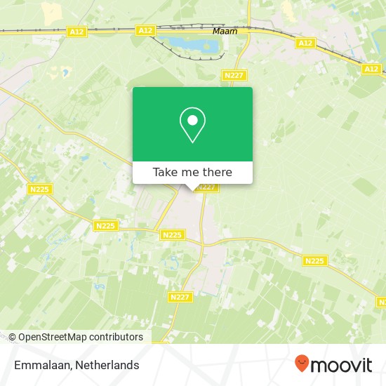 Emmalaan, Emmalaan, 3941 DJ Doorn, Nederland map