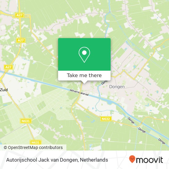 Autorijschool Jack van Dongen, Orionstraat 6 map