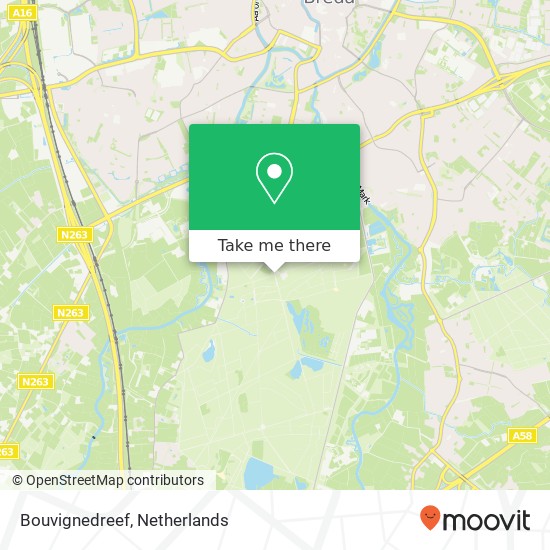 Bouvignedreef, 4836 Breda map