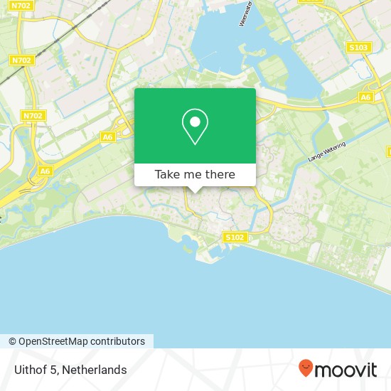 Uithof 5, 1353 XB Almere-Haven map