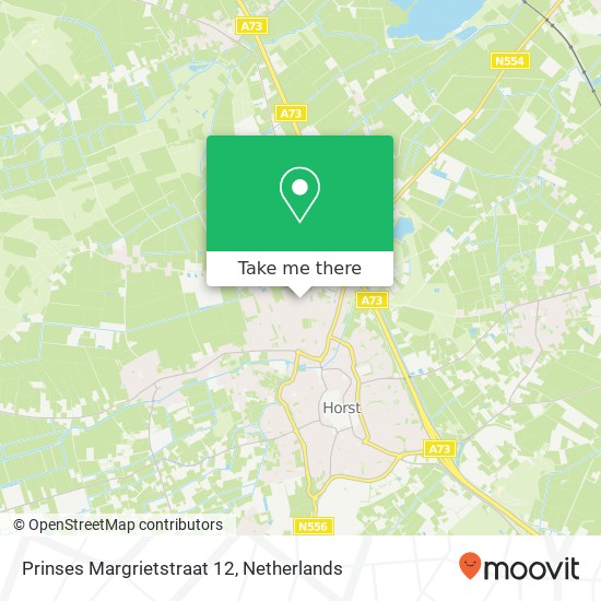 Prinses Margrietstraat 12, 5961 BL Horst map