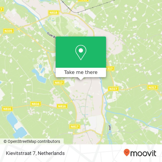 Kievitstraat 7, 7071 HK Ulft Karte