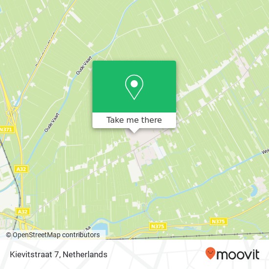 Kievitstraat 7, 7961 MA Ruinerwold map