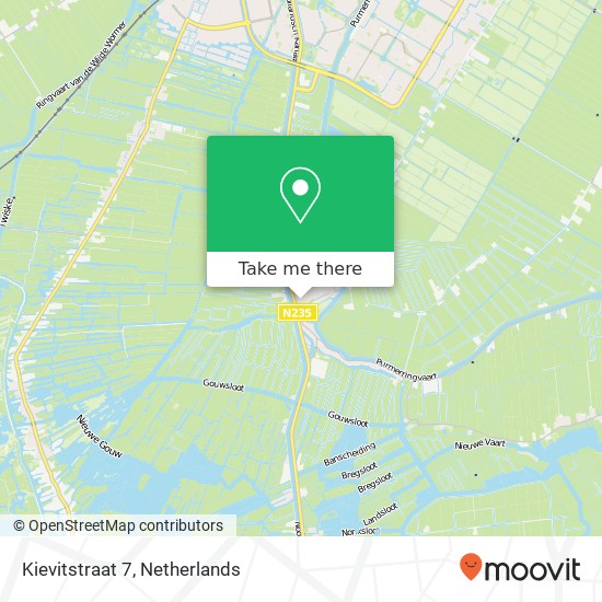 Kievitstraat 7, 1452 XB Ilpendam map