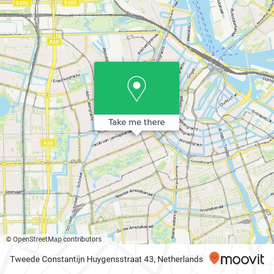 Tweede Constantijn Huygensstraat 43, 1054 CP Amsterdam map