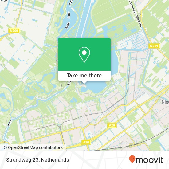 Strandweg 23, Strandweg 23, • 3761 DM Zevenhuizen, Nederland map