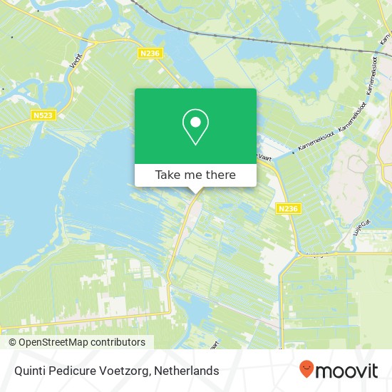 Quinti Pedicure Voetzorg, Hollands End 25 map