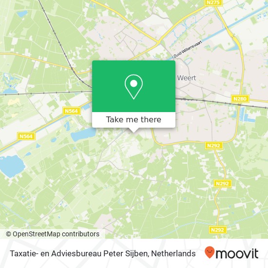 Taxatie- en Adviesbureau Peter Sijben, Sint Theuniskapelweg 18 map