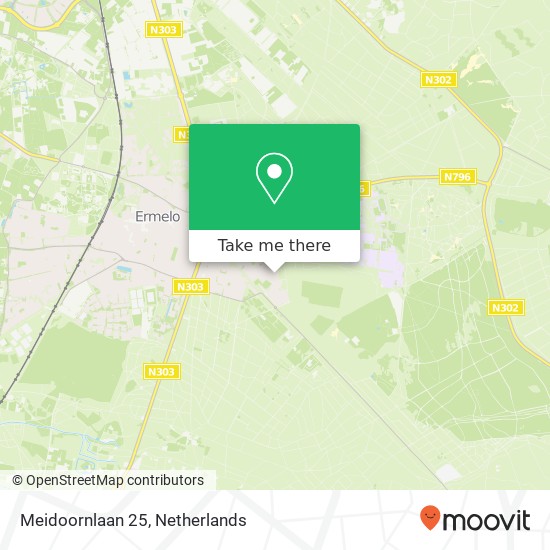 Meidoornlaan 25, 3852 GV Ermelo map