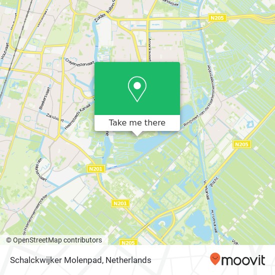 Schalckwijker Molenpad, 2036 Haarlem Karte