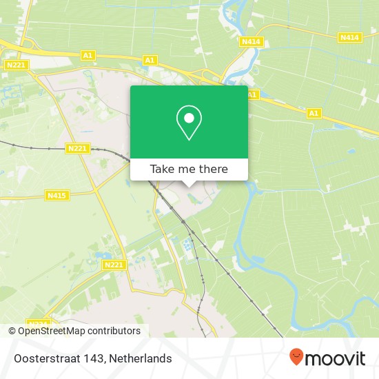 Oosterstraat 143, 3742 SN Baarn map