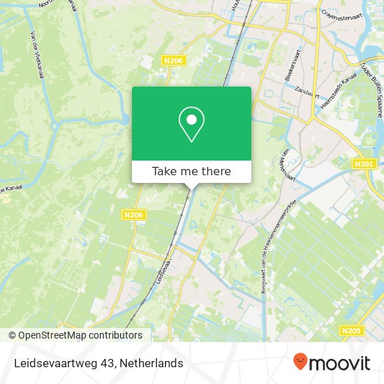 Leidsevaartweg 43, 2106 NA Heemstede map