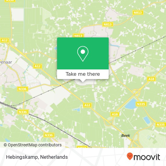 Hebingskamp, Hebingskamp, 6942 Didam, Nederland Karte