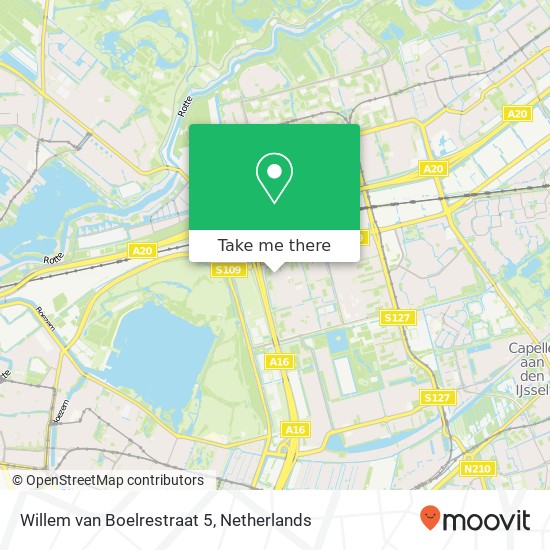 Willem van Boelrestraat 5, 3067 LM Rotterdam map