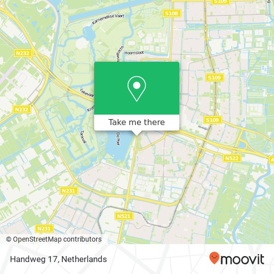 Handweg 17, 1185 TS Amstelveen map