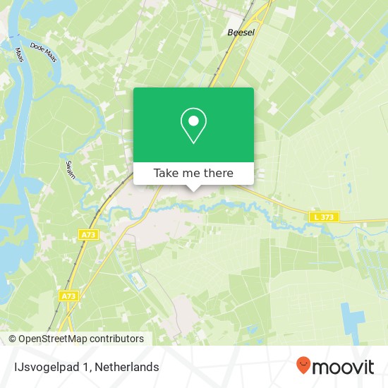 IJsvogelpad 1, 6071 SJ Swalmen map