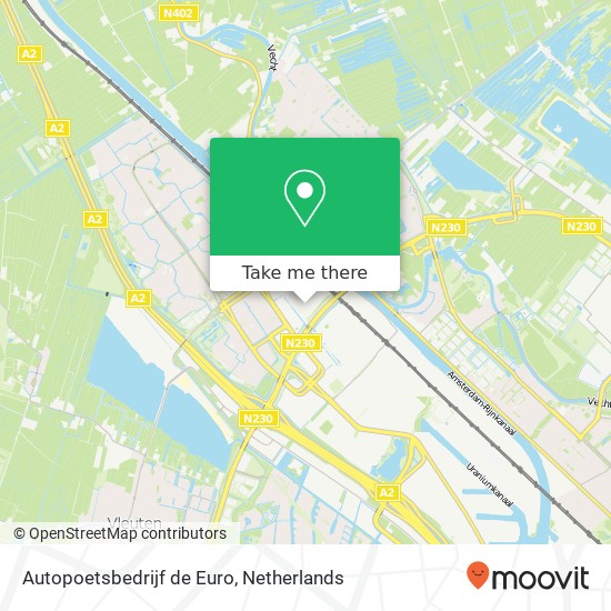 Autopoetsbedrijf de Euro, Industrieweg 34 map