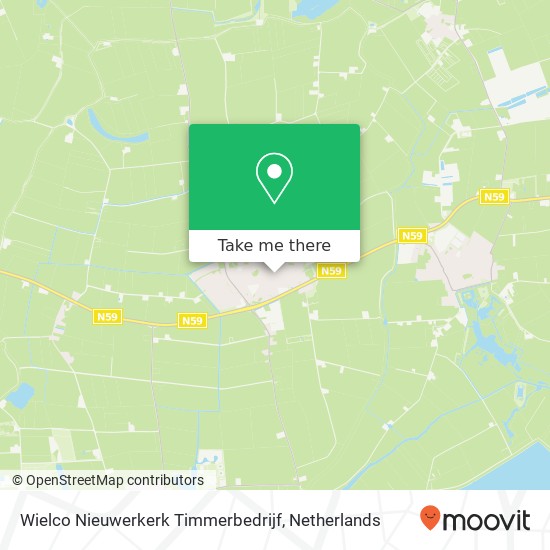 Wielco Nieuwerkerk Timmerbedrijf map