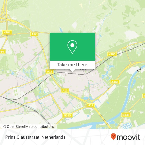 Prins Clausstraat, 6881 XA Velp map