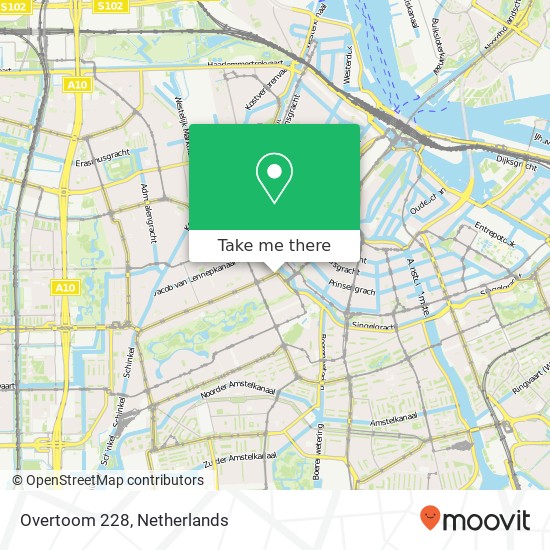 Overtoom 228, Overtoom 228, 1054 HZ Amsterdam, Nederland map