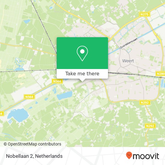 Nobellaan 2, 6006 NP Weert map