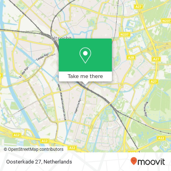 Oosterkade 27, 3582 AV Utrecht Karte