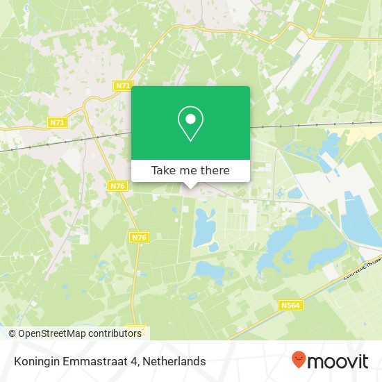 Koningin Emmastraat 4, 6024 BE Budel-Dorplein map