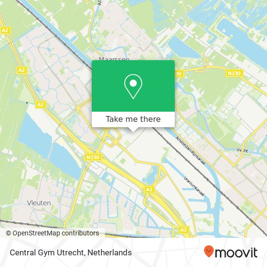Central Gym Utrecht, Ambachtsweg 44 map
