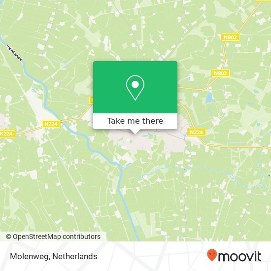 Molenweg, 3925 EG Scherpenzeel map