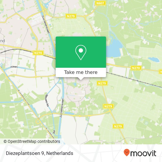 Diezeplantsoen 9, 5704 NA Helmond map