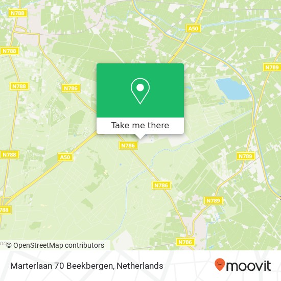 Marterlaan 70 Beekbergen map