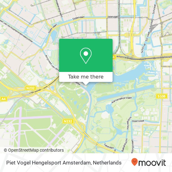 Piet Vogel Hengelsport Amsterdam, Oude Haagseweg 47 map