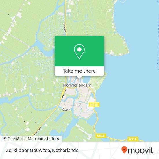 Zeilklipper Gouwzee map