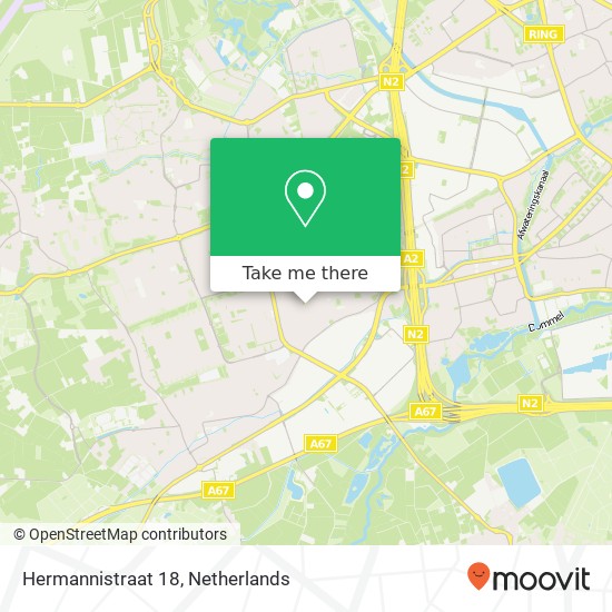 Hermannistraat 18, 5503 CE Veldhoven map