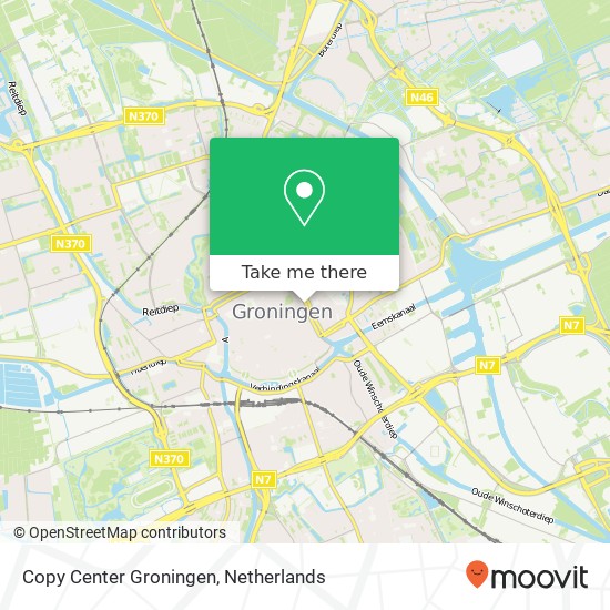 Copy Center Groningen, Sint Jansstraat 21-23 map