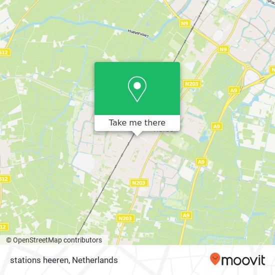 stations heeren, 1851 KP Heiloo Karte