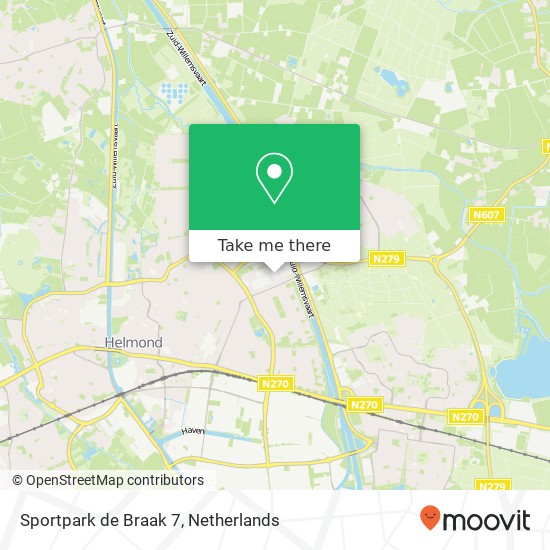 Sportpark de Braak 7, Sportpark de Braak 7, 5703 DX Helmond, Nederland Karte