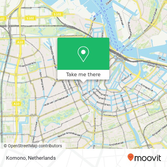 Komono, Elandsgracht 59 map