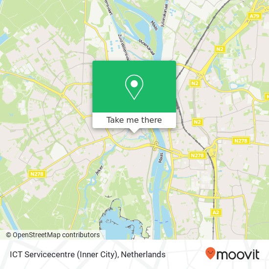 ICT Servicecentre (Inner City), ICT Servicecentre (Inner City), 6211 JH Maastricht, Nederland map