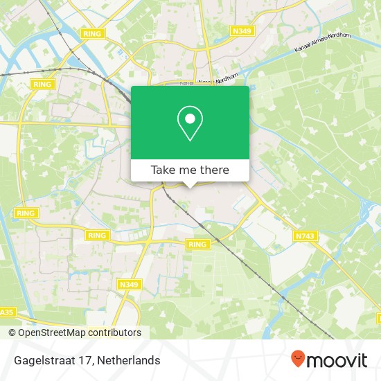 Gagelstraat 17, 7601 CL Almelo Karte