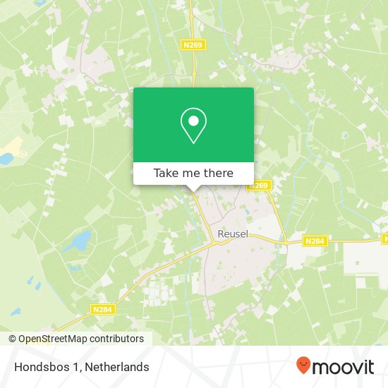 Hondsbos 1, 5541 EZ Reusel map