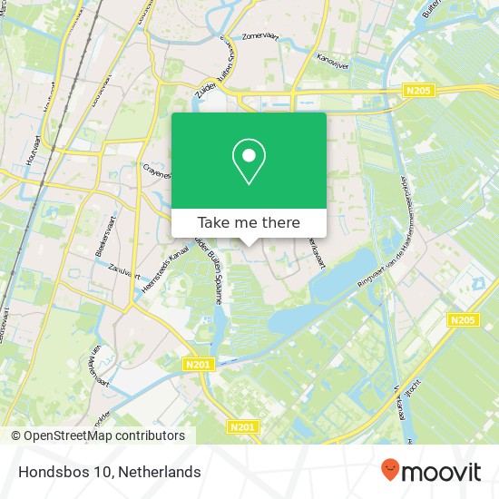 Hondsbos 10, 2036 KS Haarlem map