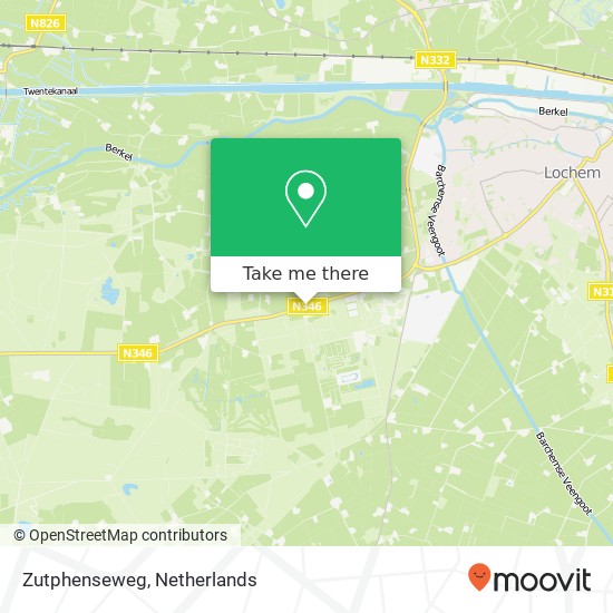 Zutphenseweg, Zutphenseweg, Lochem, Nederland map